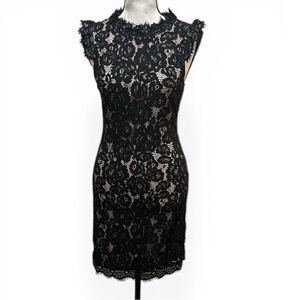 Hidden Label size small Black lace dress NWOT